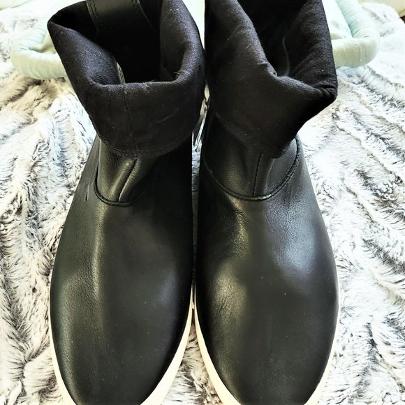 Women shoes Boots NWT Black Super sleek G51385 DISCOUNT